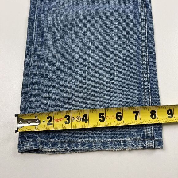 Diesel Larkee Jeans Regular Straight Mens 27x32 Light Blue Wash 0RZ49 MSRP $198 - Picture 4 of 12